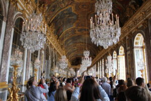 Palace interiors with beautiful light fixtures