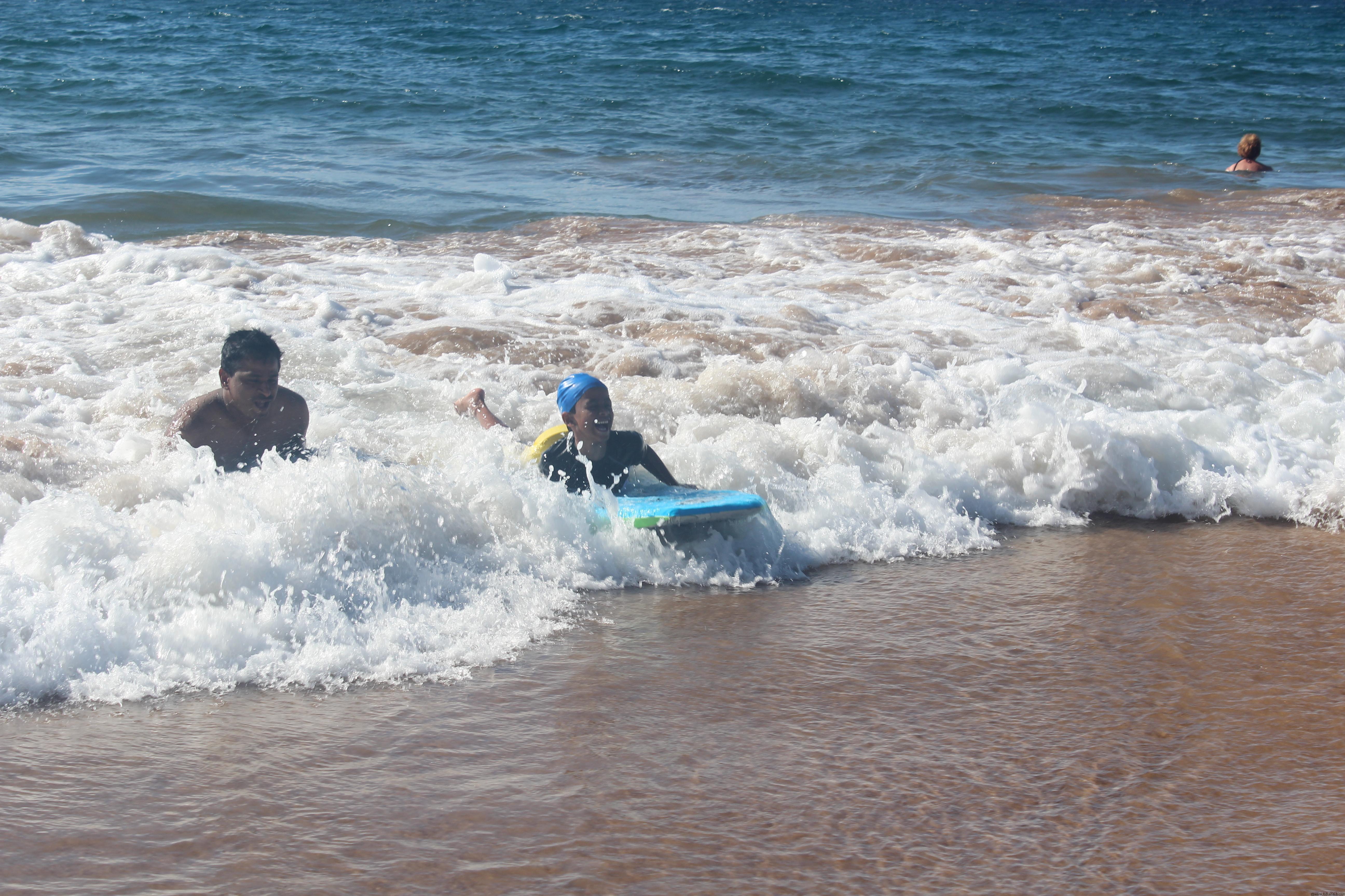 Arvind & Mani Surfing at the Kamaole Beach