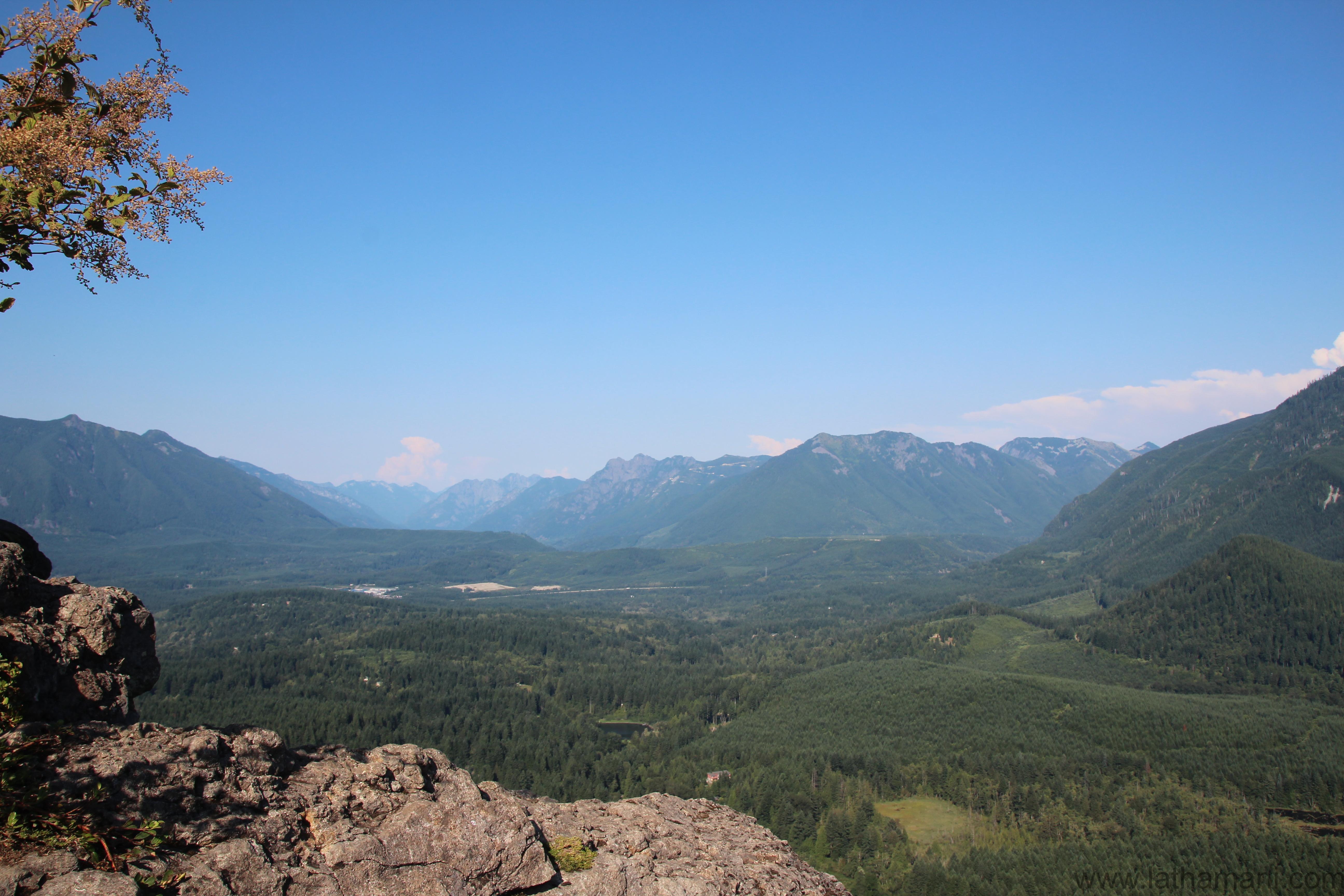 View of Northwest area from the top of Rattlesnake ledge trail