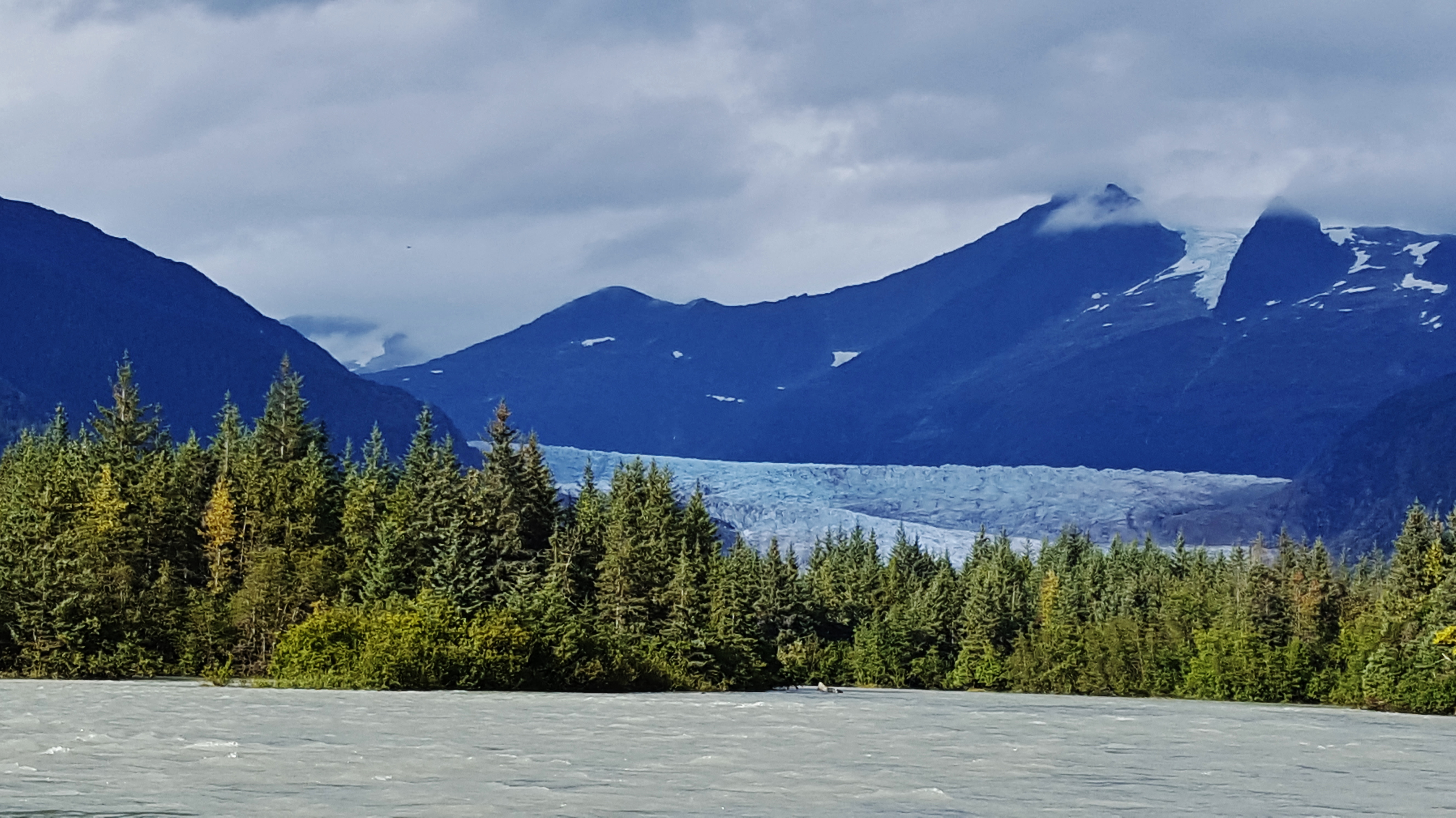 Glacier View while rafting the river